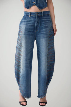 Liu Jo Jeans Donna Balloon Fit con strass