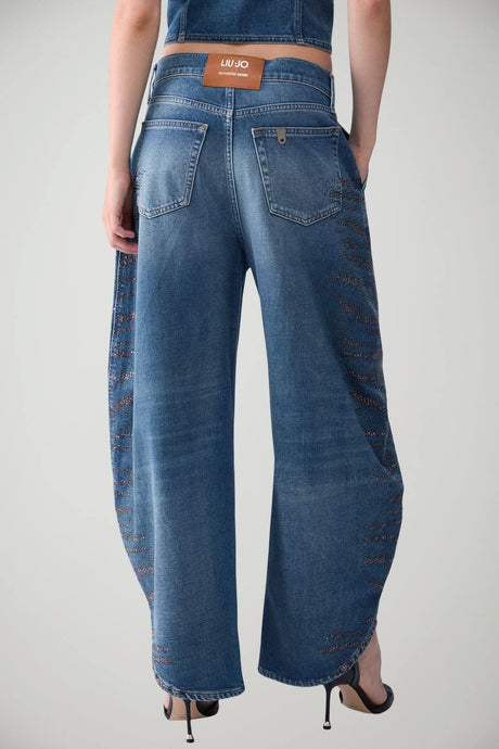 Liu Jo Jeans Donna Balloon Fit con strass