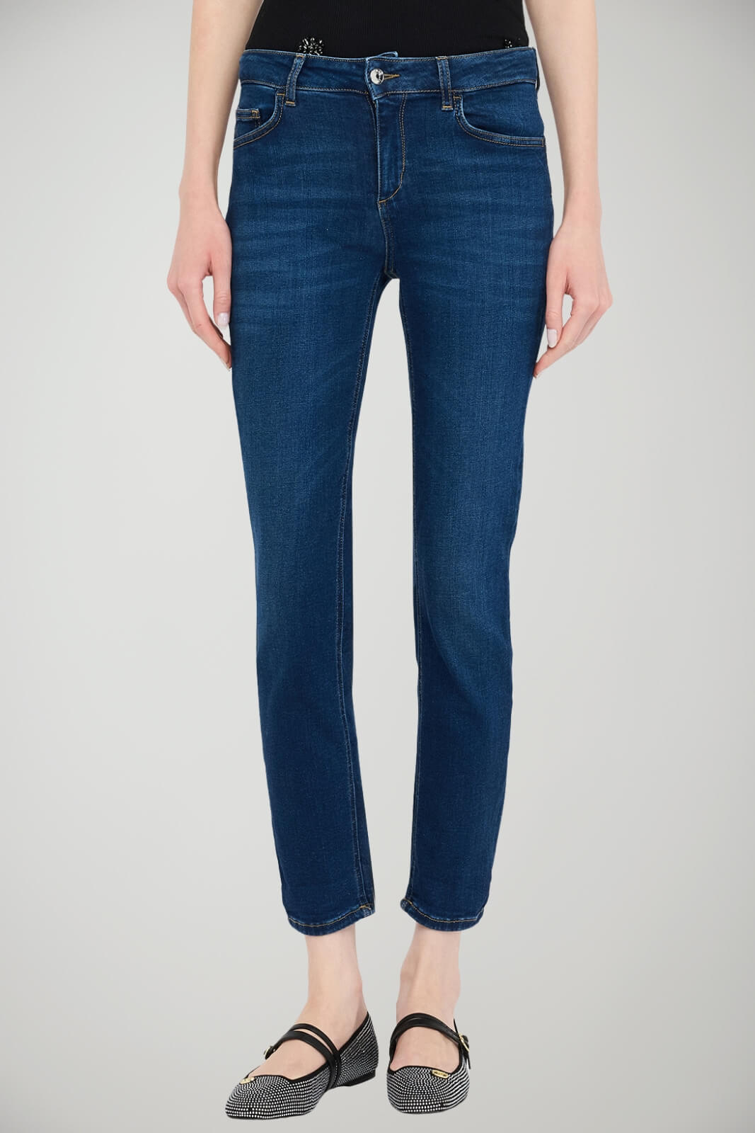 Jeans da donna Liu Jo vestibilità skinny a cinque tasche fronte 1