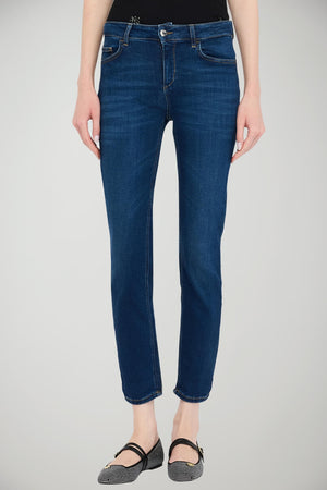 Jeans da donna Liu Jo vestibilità skinny a cinque tasche fronte 1