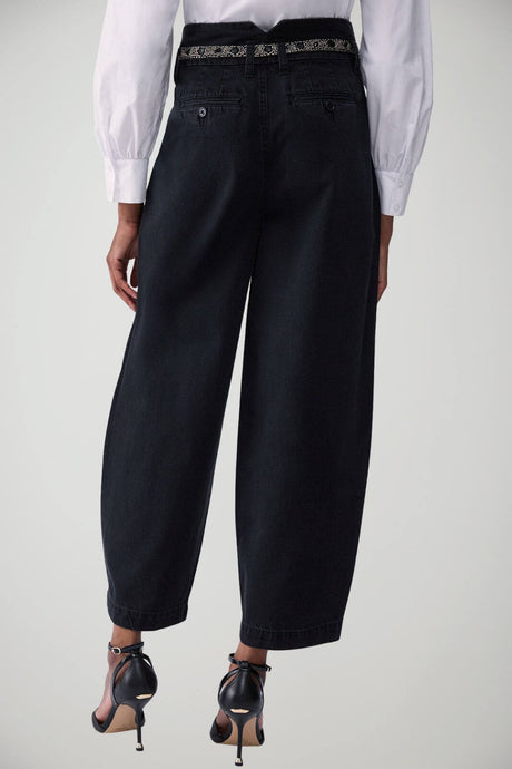 Liu Jo Jeans Donna Balloon Fit con cintura in perline