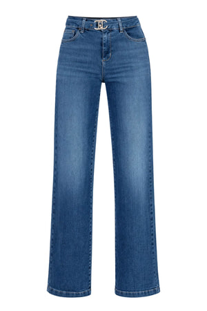 Jeans da donna Liu Jo flare a vita alta con cintura