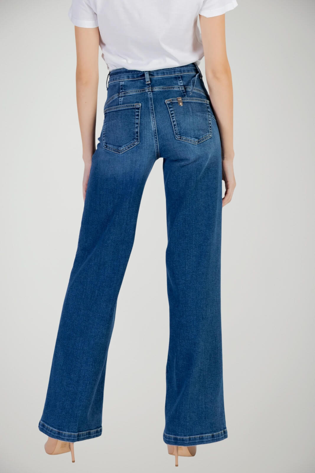 Jeans da donna Liu Jo flare a vita alta con cintura