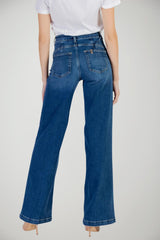 Jeans da donna Liu Jo flare a vita alta con cintura