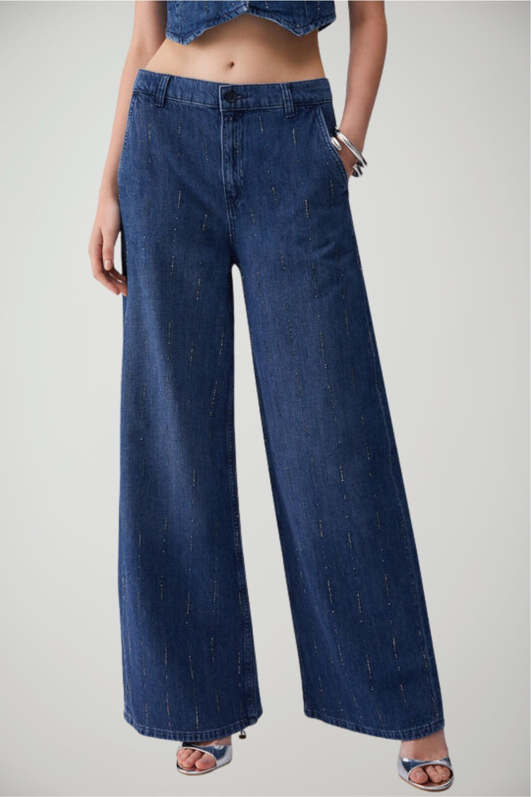 Jeans da donna Liu Jo flare con strass
