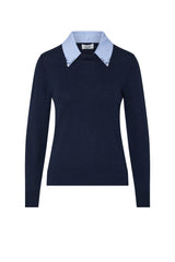 Liu Jo Maglia Donna con colletto in popeline