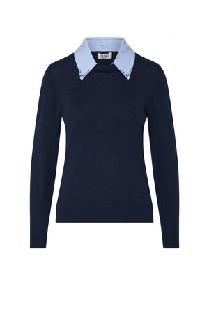 Liu Jo Maglia Donna con colletto in popeline