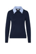 Liu Jo Maglia Donna con colletto in popeline