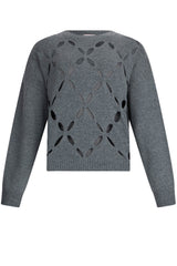 Maglione in lana da donna Liu Jo a girocollo con cut out fronte