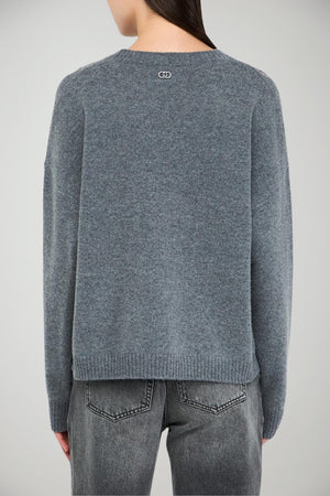 Maglione in lana da donna Liu Jo a girocollo con cut out retro