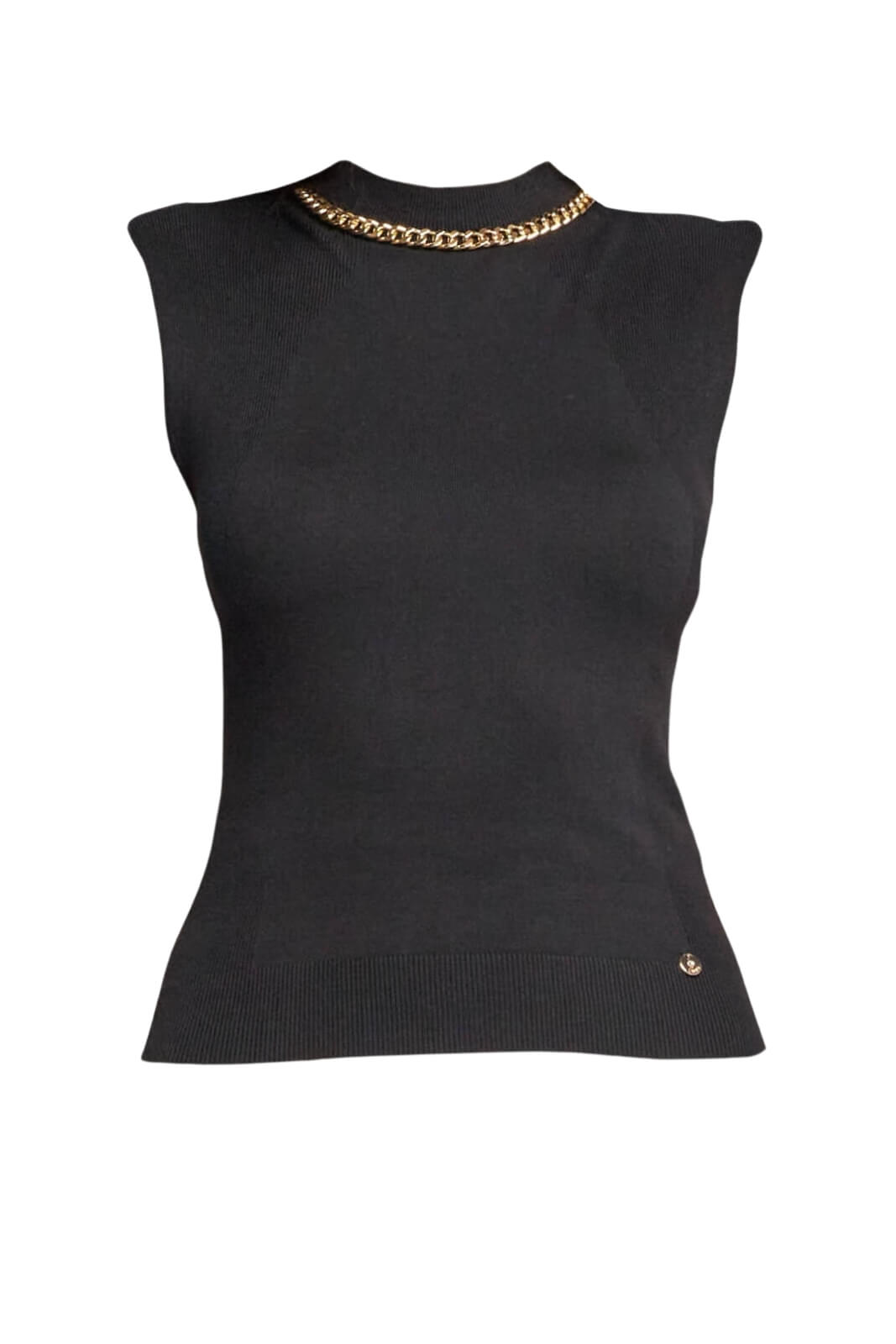 Maglia da donna Liu Jo smanicata con gioiello al collo