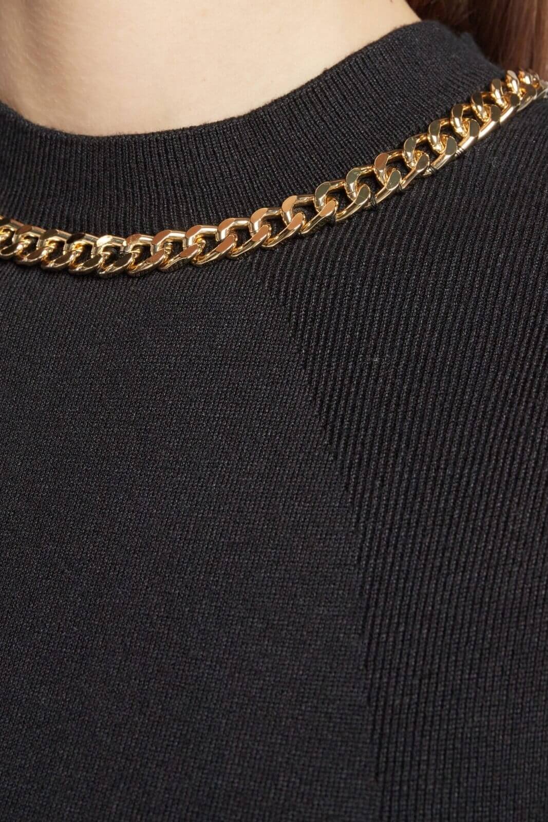 Maglia da donna Liu Jo smanicata con gioiello al collo