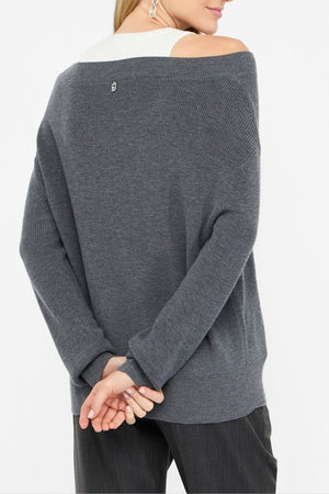 Maglia da donna Liu Jo doppio capo con strass retro