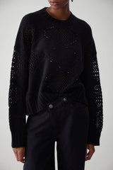 Liu Jo Maglia Donna Over Fit con traforature