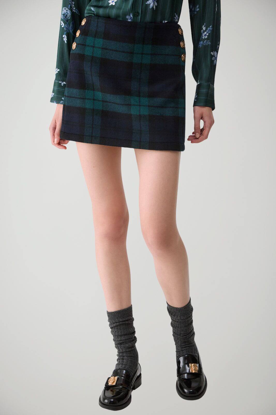 Liu Jo Mini Gonna in lana tartan