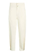 Pantaloni da donna Liu Jo ballon fit con pences a vita alta fronte