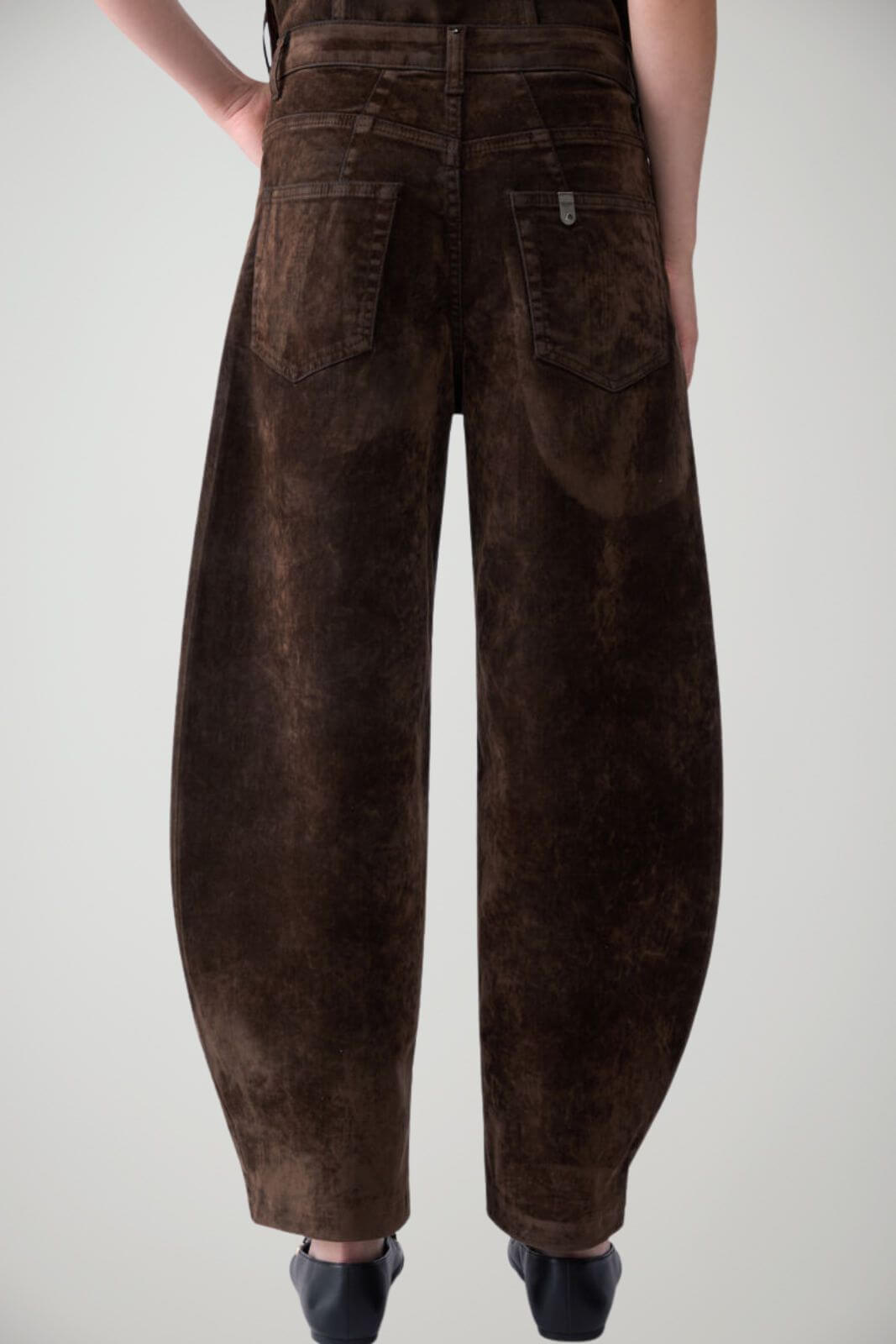 Liu Jo Pantaloni Donna in velluto Balloon Fit