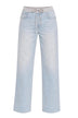 Pantaloni da donna jogger Liu Jo con coulisse ed inserto in denim