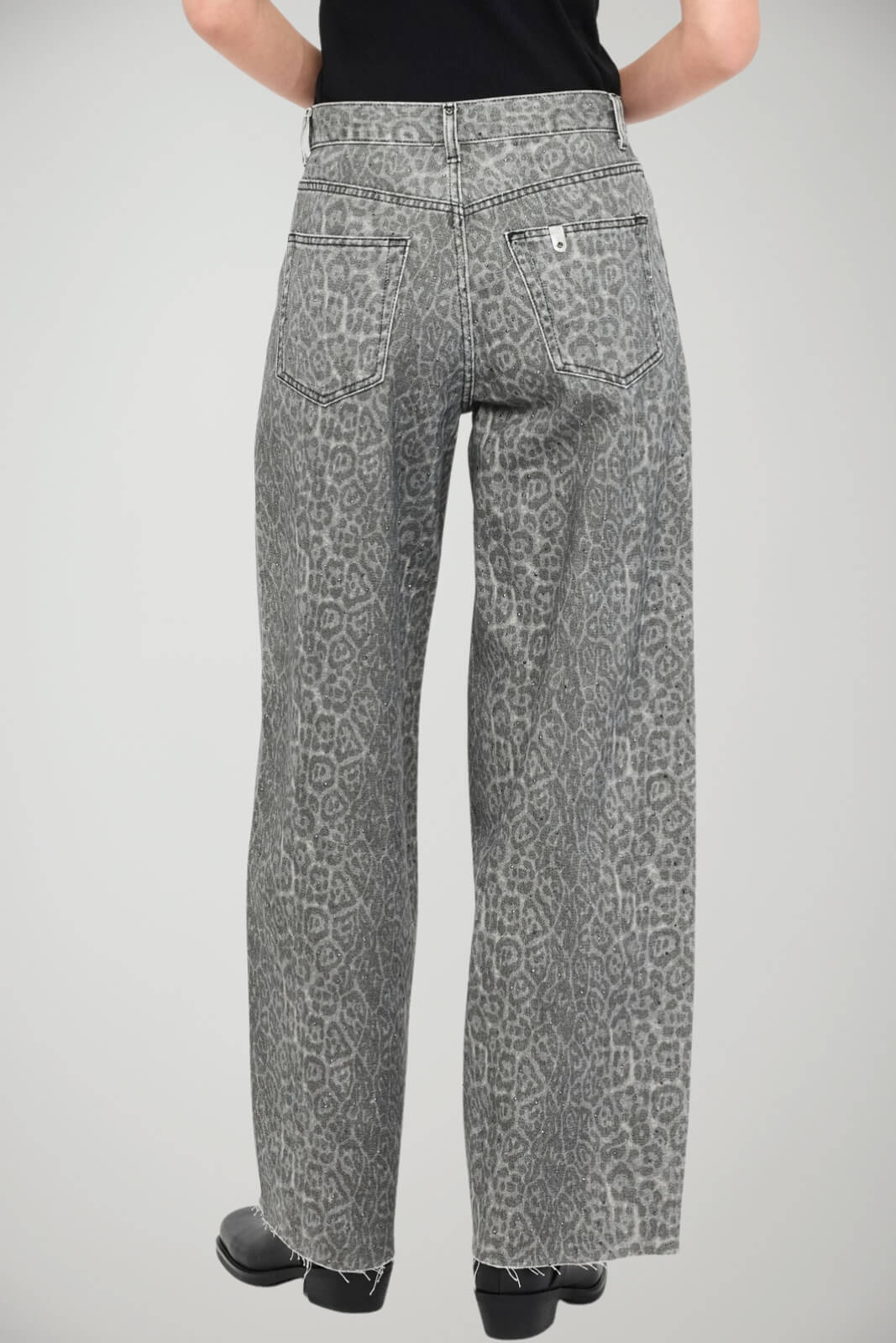 Pantaloni da donna Liu Jo flare a stampa animalier retro