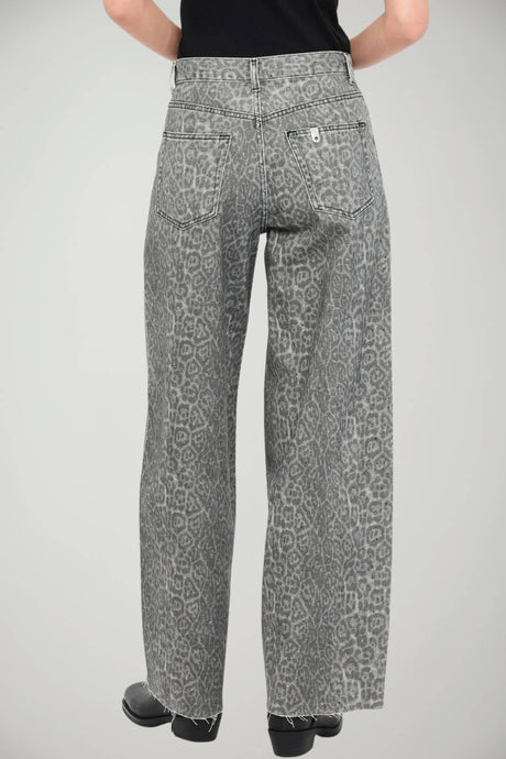 Pantaloni da donna Liu Jo flare a stampa animalier retro