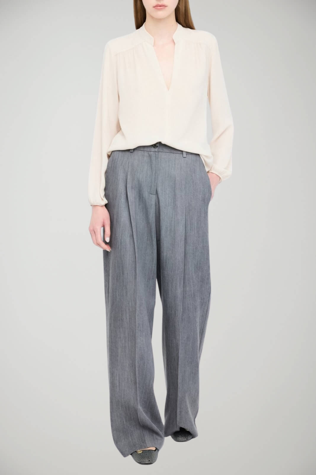 Pantaloni da donna Liu Jo modello flare outfit