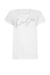 T-shirt da donna Liu Jo con logo in strass a maniche corte fronte