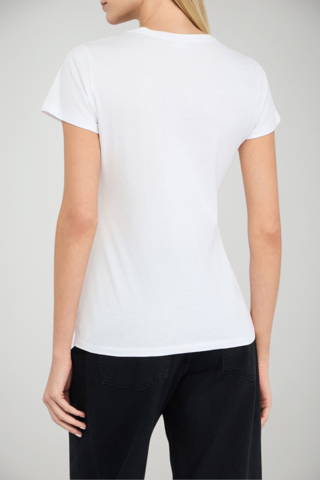 T-shirt da donna Liu Jo con logo in strass a maniche corte retro