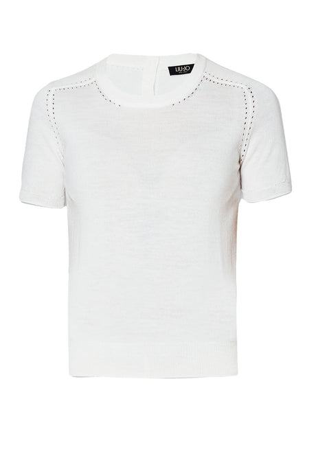 T-shirt da donna Liu Jo in lana traforata