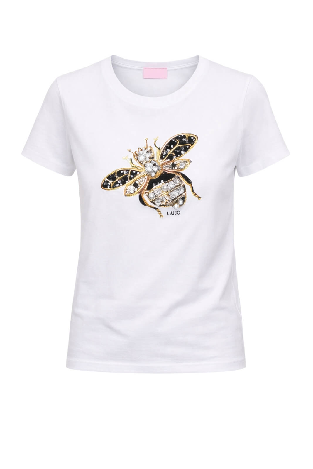 T-shirt da donna in cotone Liu Jo con stampa centrale