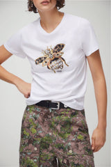 T-shirt da donna in cotone Liu Jo con stampa centrale