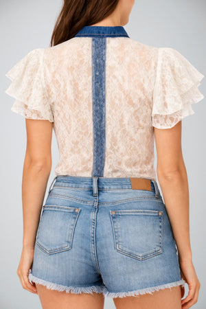 Liu Jo Camicia Donna in tulle collo coreana