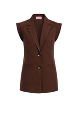 Liu Jo Gilet Donna monopetto con maniche ad aletta