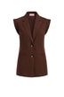 Liu Jo Gilet Donna monopetto con maniche ad aletta