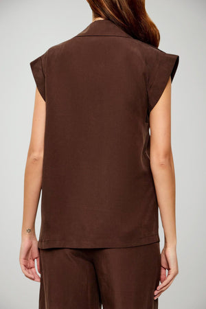 Liu Jo Gilet Donna monopetto con maniche ad aletta