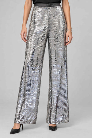 Liviana Conti Pantaloni Donna con paillettes all over
