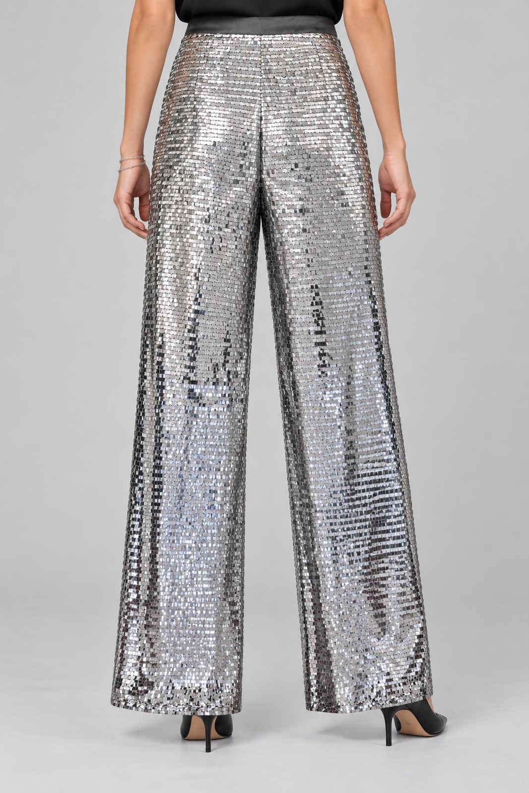 Liviana Conti Pantaloni Donna con paillettes all over
