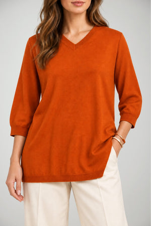 Liviana Conti Maglia Donna con Scollo a V in Lana
