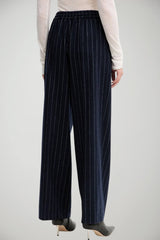 Liviana Conti Pantaloni Donna gessati in misto cashmere