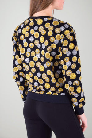 Love Moschino Felpa Donna coin print