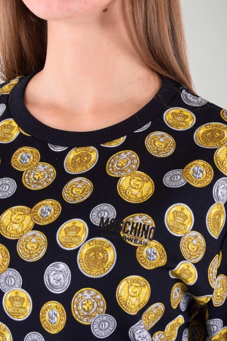 Love Moschino Felpa Donna coin print