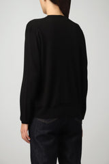 Love Moschino Maglia Donna con lettering a contrasto