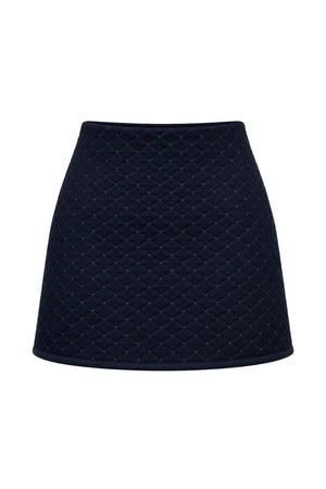 Luce Mini Gonna con Trapuntatura a Rombi