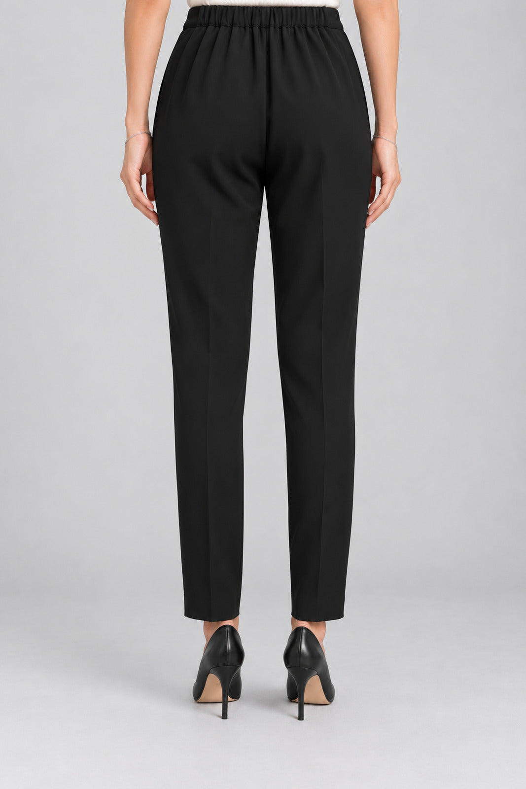 Luis Civit Pantaloni Donna Slip On con Pinces