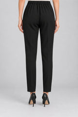 Luis Civit Pantaloni Donna Slip On con Pinces