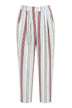 Lydia Maison Pantaloni Donna Chino con Righe Multicolore