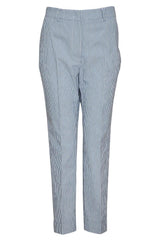Peserico Easy Women's Seersucker Trousers with Striped Pattern