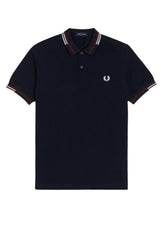 Fred Perry Men's Polo Shirt ABSTRACT TIPPED