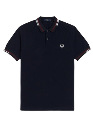 Fred Perry Men's Polo Shirt ABSTRACT TIPPED