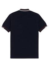 Fred Perry Men's Polo Shirt ABSTRACT TIPPED
