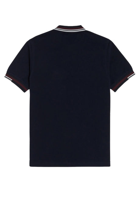 Fred Perry Men's Polo Shirt ABSTRACT TIPPED